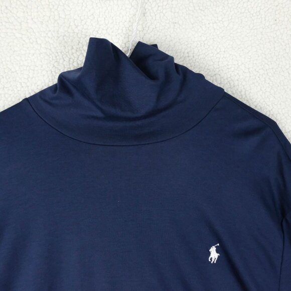 Polo Ralph Lauren Sweater Mens XXL 2XL Navy Blue Downhill Racing Athletic - Picture 2 of 10